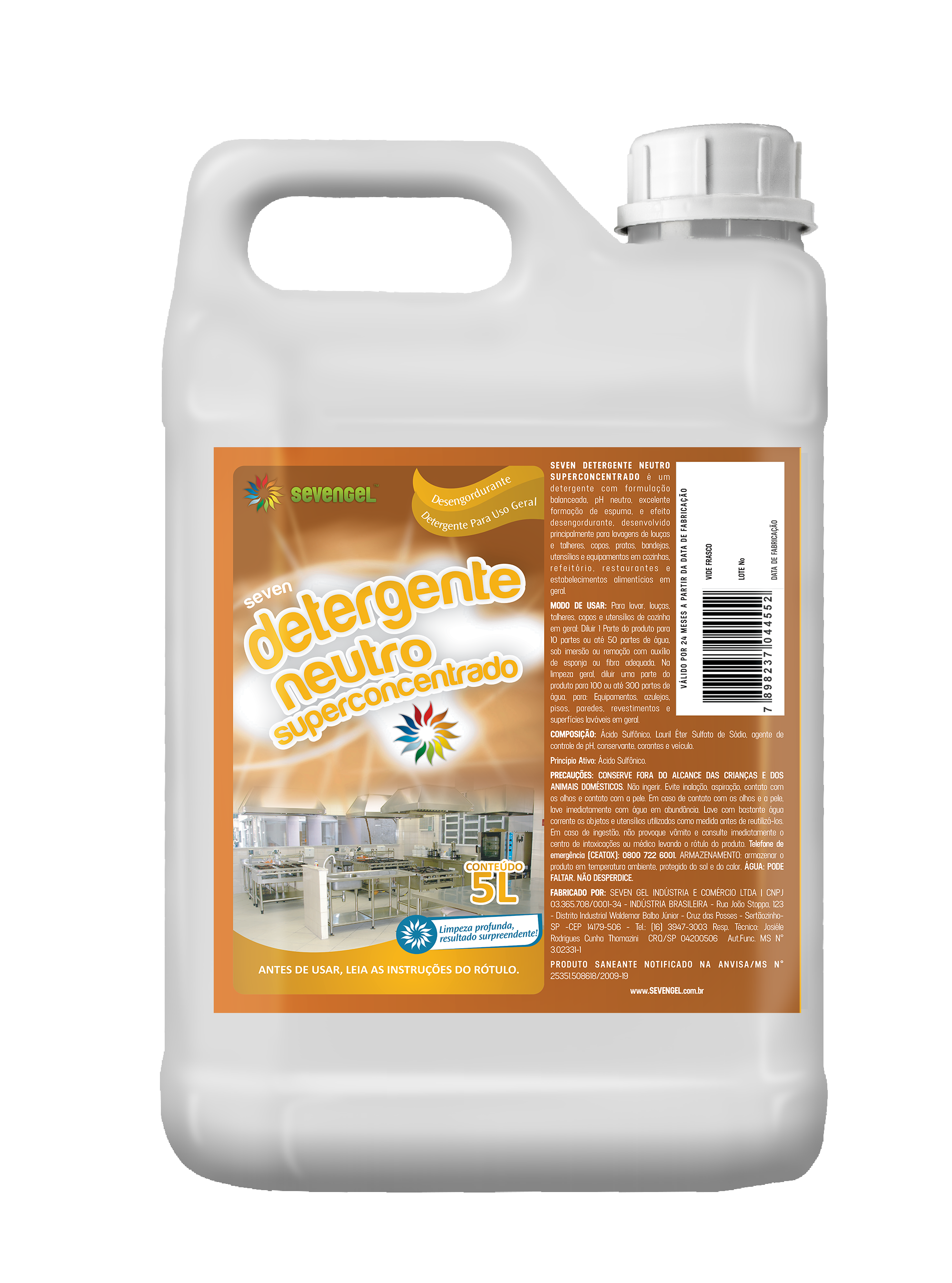 Seven Detergente Neutro Superconcentrado