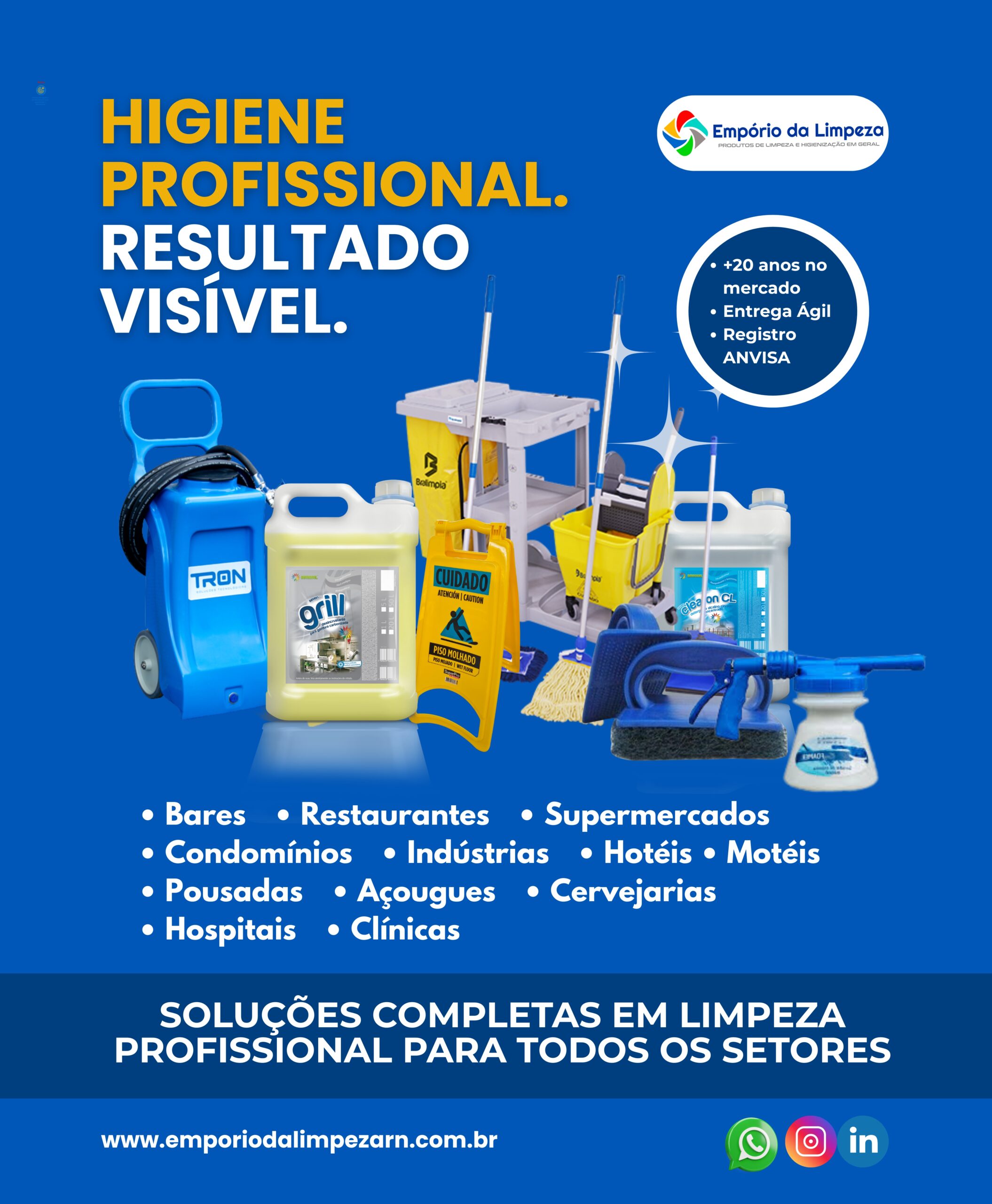 Higiene profissional que gera confiança